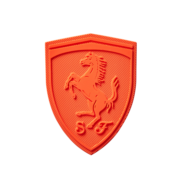 silicone textured logo